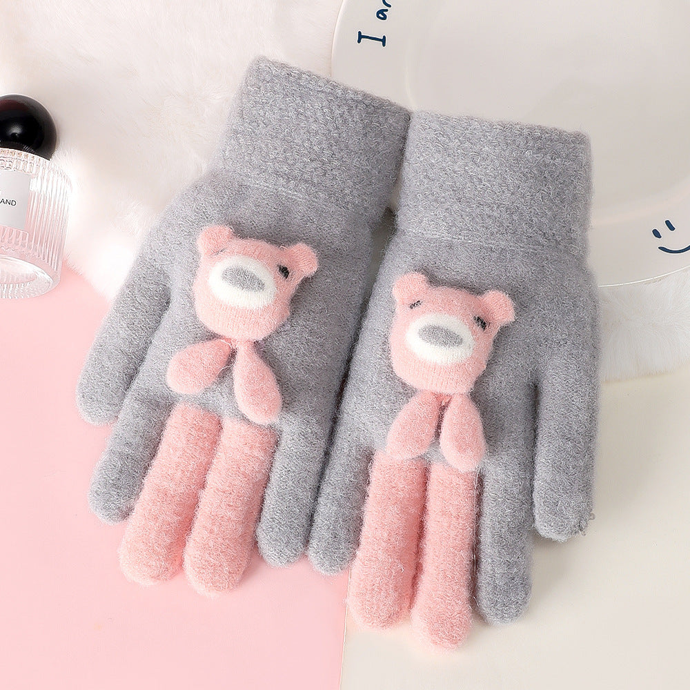 Gants avec petits Oursons Mignons Pour Enfants
