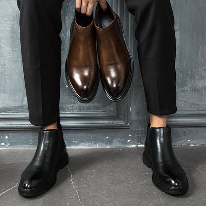 Bottes chaude à bout pointu avec style grande taille mode pour homme
