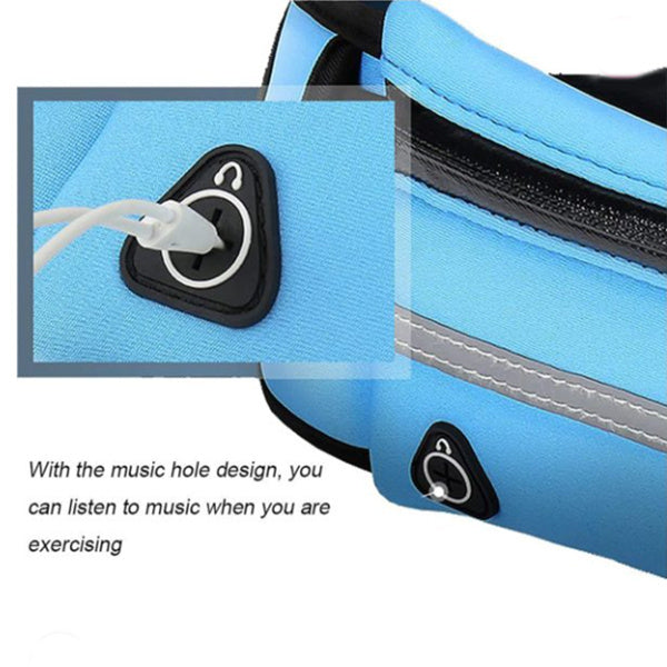 Sac banane de fitness avec poche, ceinture fine pour course à pied, jogging, randonnée, cyclisme, entraînement, sport, salle de sport parfait pour toute vos activités.