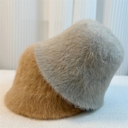 New Versatile Rabbit Fur Bucket Hat