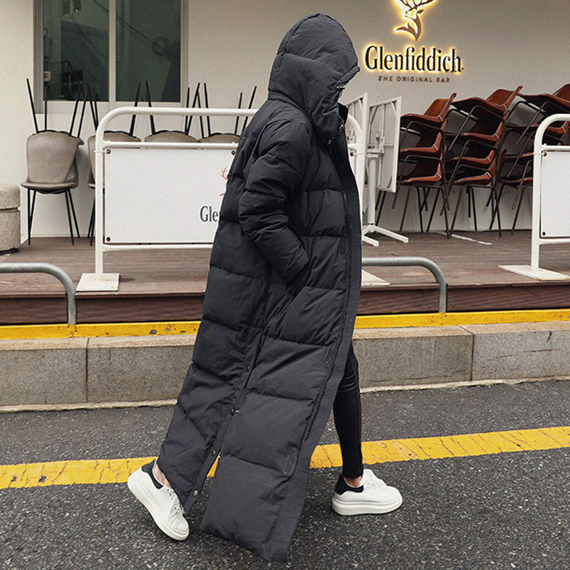 Women's Loose-fitting Padded Long Below-the-knee Cotton Coat