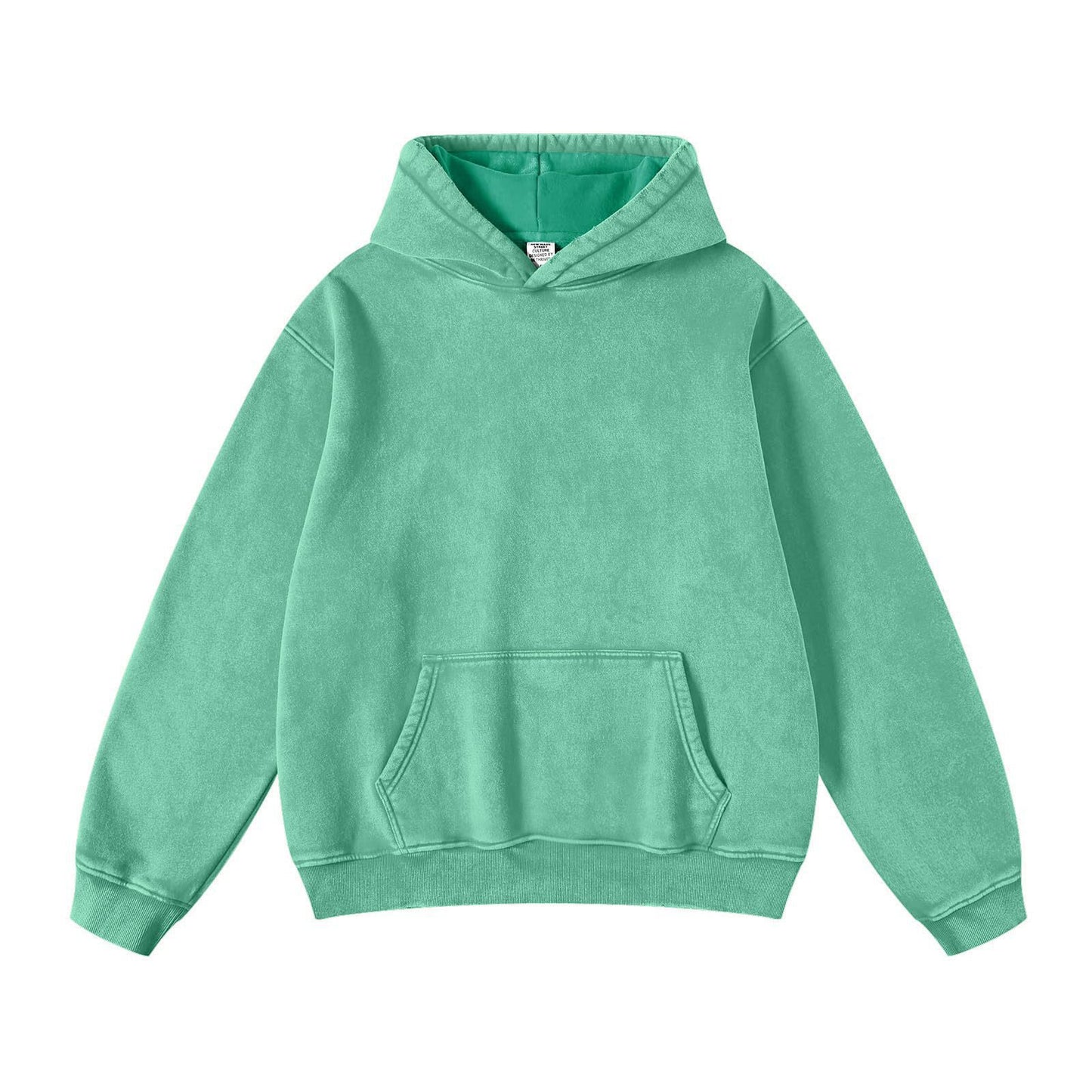 Men's Loose Casual Solid Color Hooded Sweatshirt