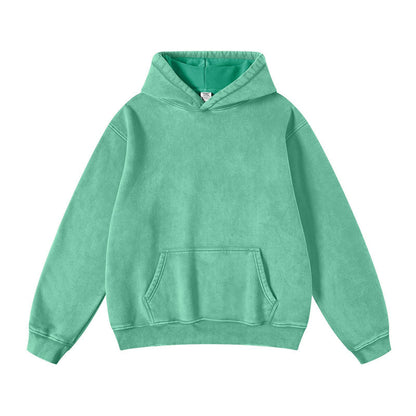 Men's Loose Casual Solid Color Hooded Sweatshirt