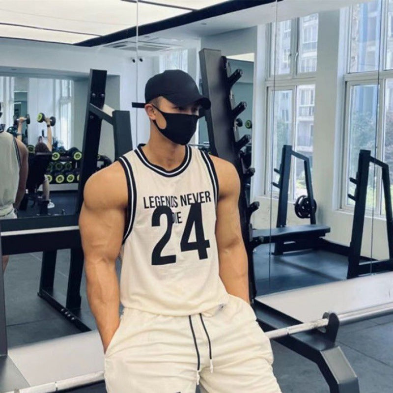 Gilet de sport à séchage rapide en maille élastique