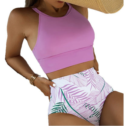 Modest Womens Two-piece Swimsuit With A Tank Top