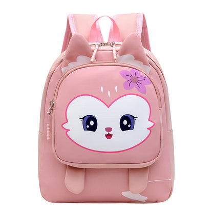 Kindergarten Fashion Burden Alleviation Backpack Cute Animal Image Macaron Color