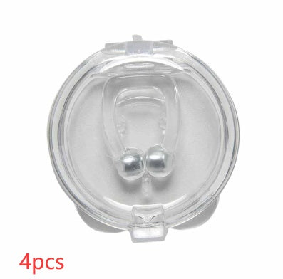Mini pince-nez magnétique anti-ronflement en silicone