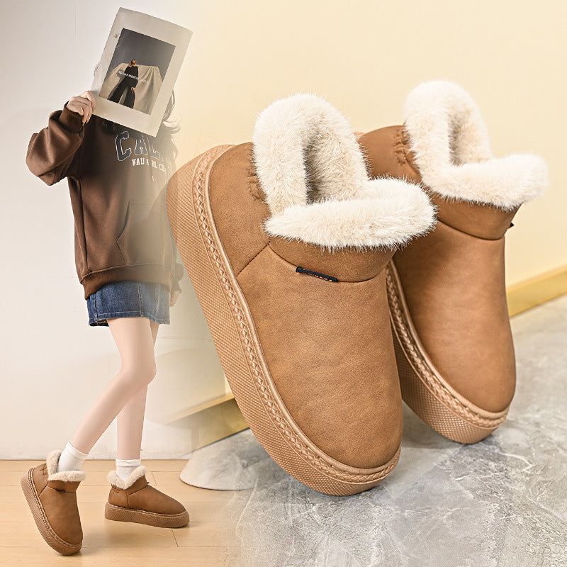 Cotton Shoes Men's Fleece-lined Warm Outdoor Non-slip