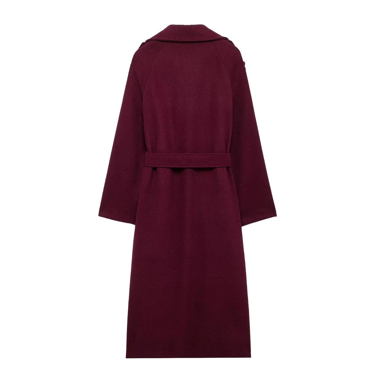 Manteau en laine à revers tendance avec ceinture, trench-coat croisé  long pour femme bien lire la description pour choisir sa grandeur