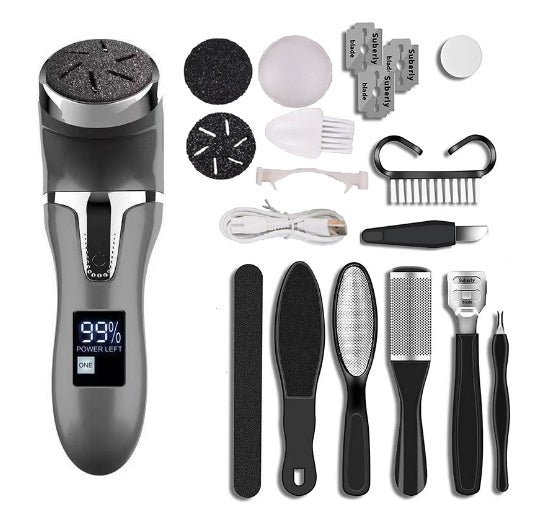 Aspirateur électrique à écran LCD numérique, exfoliant pour les pieds, pédicure, produits de beauté, gadgets