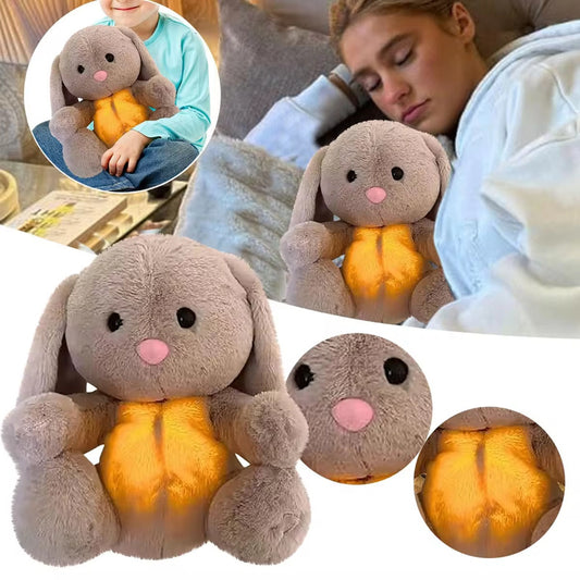 Lapin respirant, jouet apaisant  peluche pour soulager l'anxiété et aider vos petits a dormir. Doudou lapin respirant pour nouveau-né et apaiser bébé.