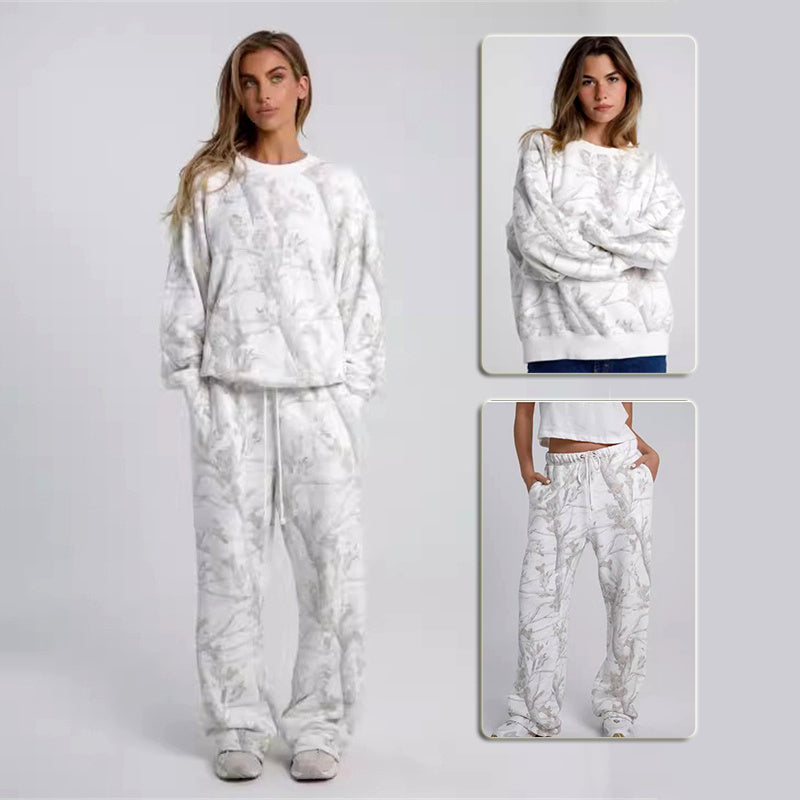 Notre ensemble 2 pièces style camouflage très cozy. Lousse et confortable ,une tenue a porté tout les jours ✨️
