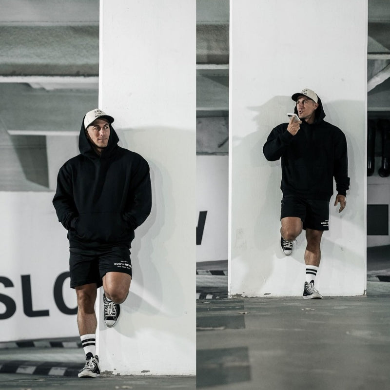 Heavyweight Solid Color Hoodie With Reinforced Hood That Doesn't Sag