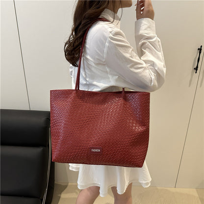 Casual Simple Large Capacity Shoulder Bag Women