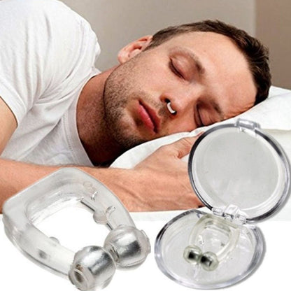 Mini pince-nez magnétique anti-ronflement en silicone