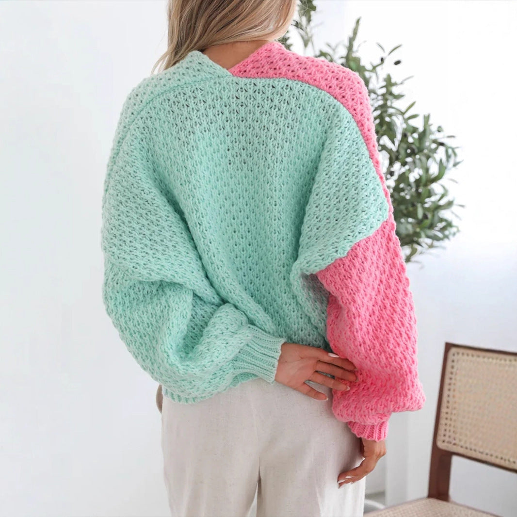 Magnifique cardigan avec de belle couleur,  tricot cozy pour femme mode fashion.