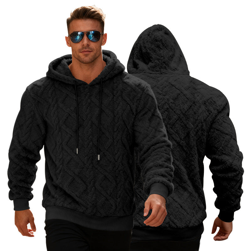 Casual Heavy Double-sided Velvet Loose Pullover Sweatershirt