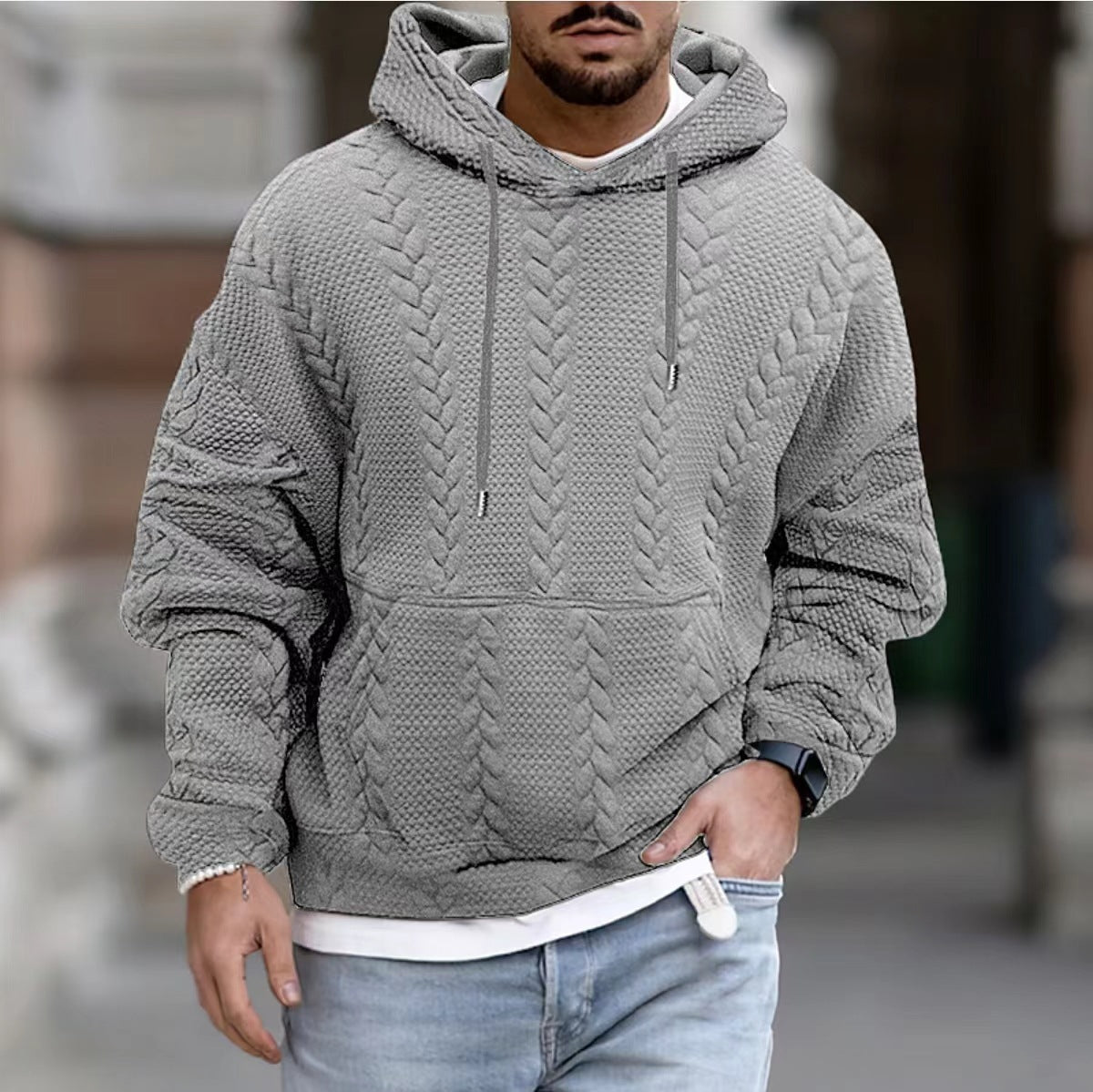 Veste décontractée grande taille pour homme