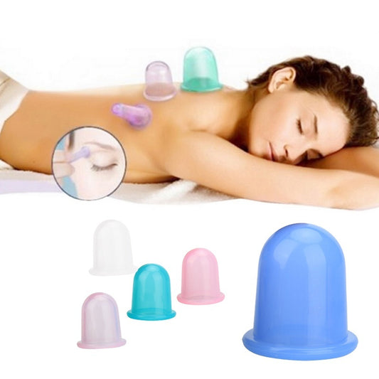 Ventouses en silicone pour soins de santé, réservoir, ventouses sous vide, méridien, soins de santé, ventouses transparentes, taille moyenne
