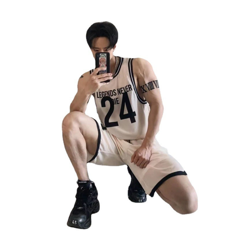 Gilet de sport à séchage rapide en maille élastique