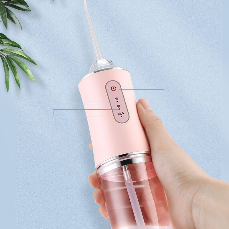 Hydropulseur dentaire portable rechargeable USB, jet d'eau 240 ml, nettoyeur de dents. Présentation
Caractéristiques de l'hydropulseur