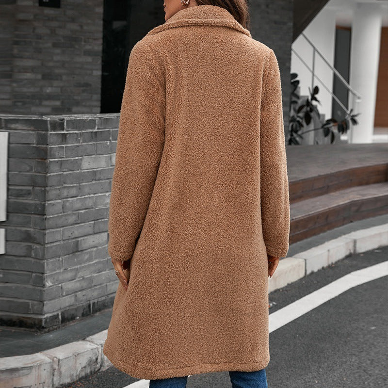 Veste coupe-vent en peluche moyenne à simple boutonnage Temperament Commuter