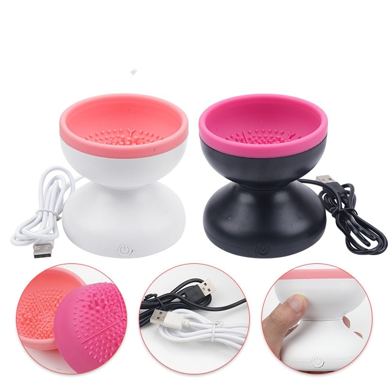 PROMO %Machine de nettoyage de pinceaux de maquillage électrique portable et automatique USB