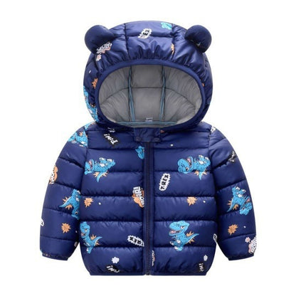 Vêtements pour enfants, veste en coton à motif dinosaure pour enfants