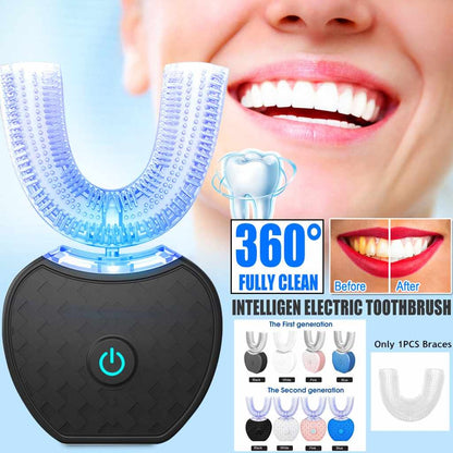 Brosse à dents électrique automatique intelligente à 360 degrés,qui blanchit les dents sans les endommagé