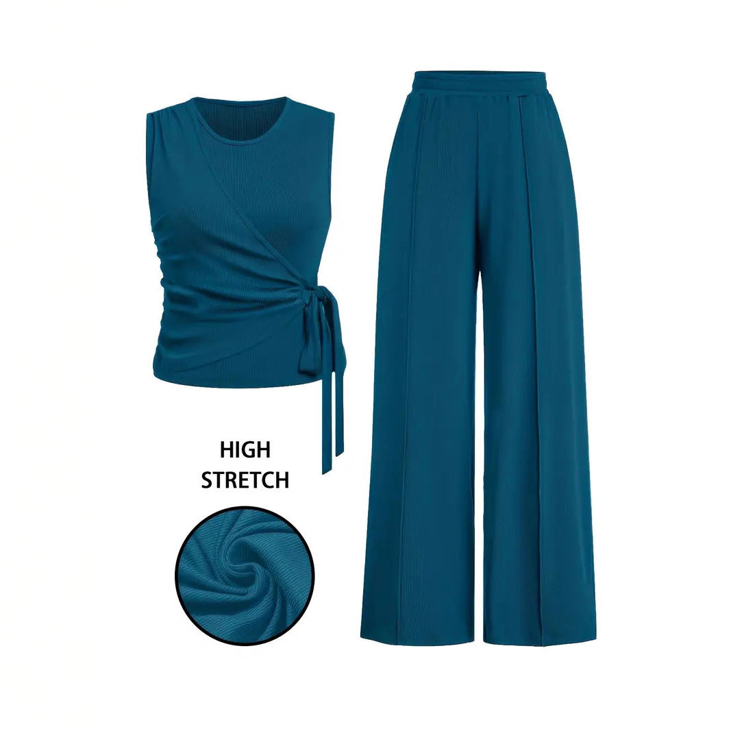 Casual Sleeveless Set Lazy Style Women's Suit