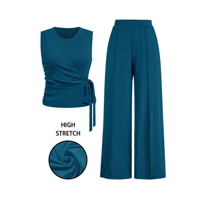 Casual Sleeveless Set Lazy Style Women's Suit