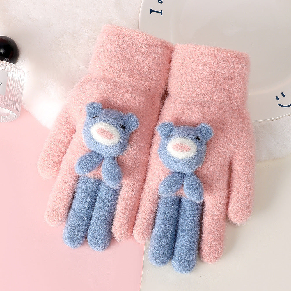 Gants avec petits Oursons Mignons Pour Enfants