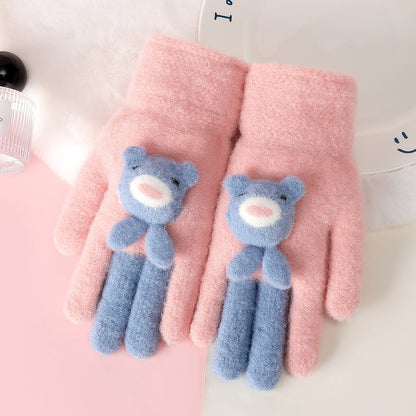 Gants avec petits Oursons Mignons Pour Enfants