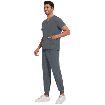Mens Quick-Drying Comfortable And Stretchy Scrubs Set For Work