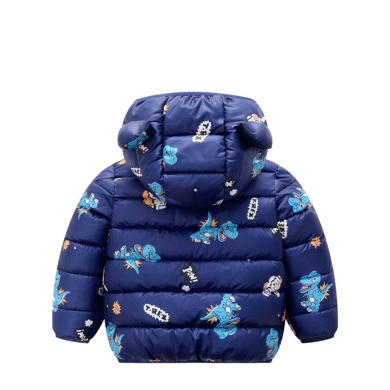Vêtements pour enfants, veste en coton à motif dinosaure pour enfants