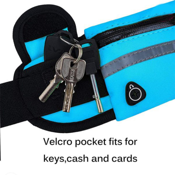 Sac banane de fitness avec poche, ceinture fine pour course à pied, jogging, randonnée, cyclisme, entraînement, sport, salle de sport parfait pour toute vos activités.