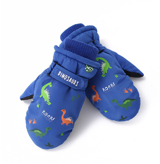 Mitaines Pour Enfants avec Motifs Dinosaures