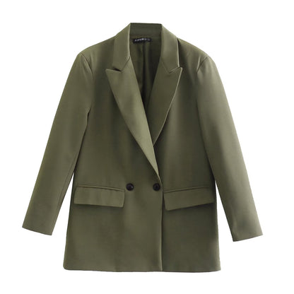 Womens Tailored Double Breasted Blazer