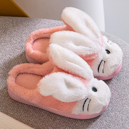 Chaussons chauds pour enfants en forme de lapin de dessin animé
