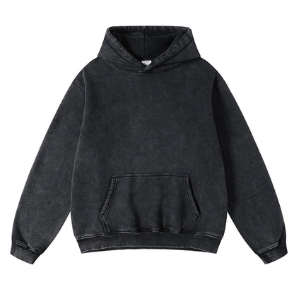 Men's Loose Casual Solid Color Hooded Sweatshirt
