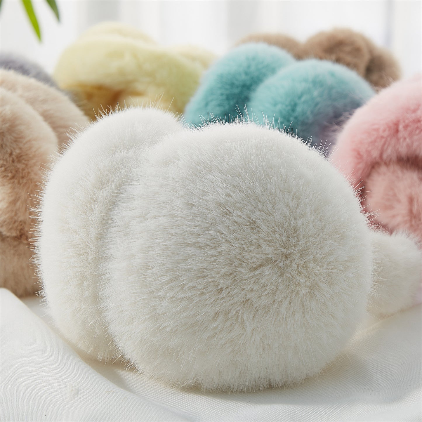 Fox-fur Ear Warmers For Warmth And Frost Protection