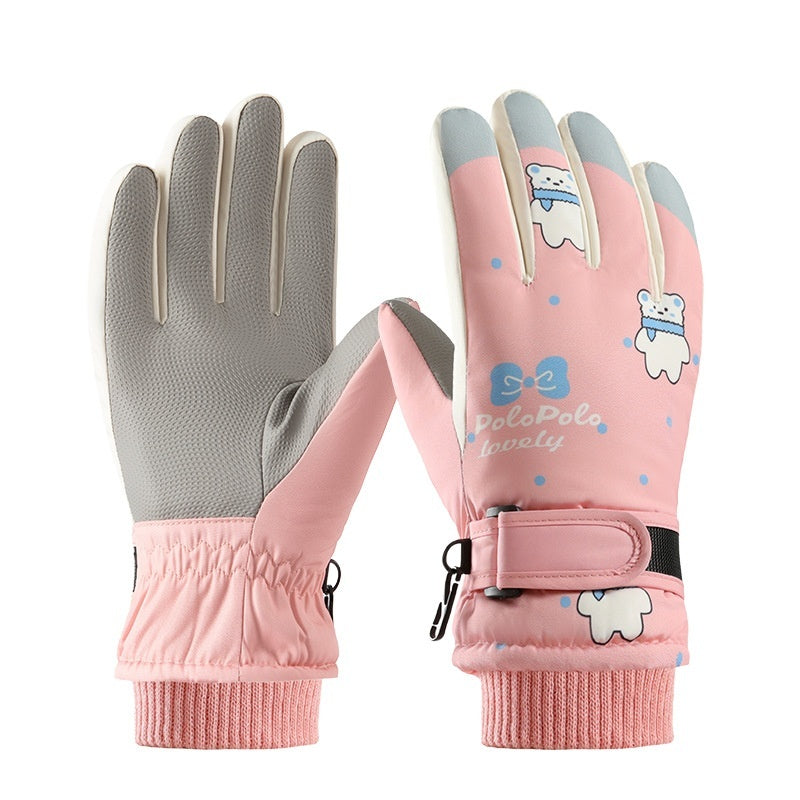 Gants pour Enfants avec Motifs Oursons Plusieurs choix de couleurs