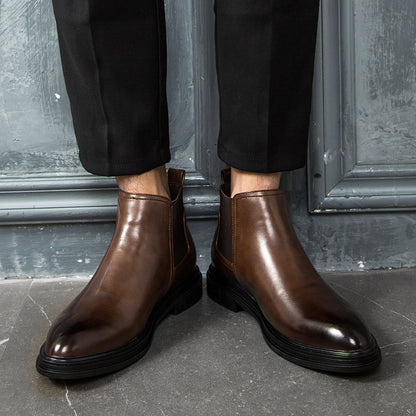 Bottes chaude à bout pointu avec style grande taille mode pour homme
