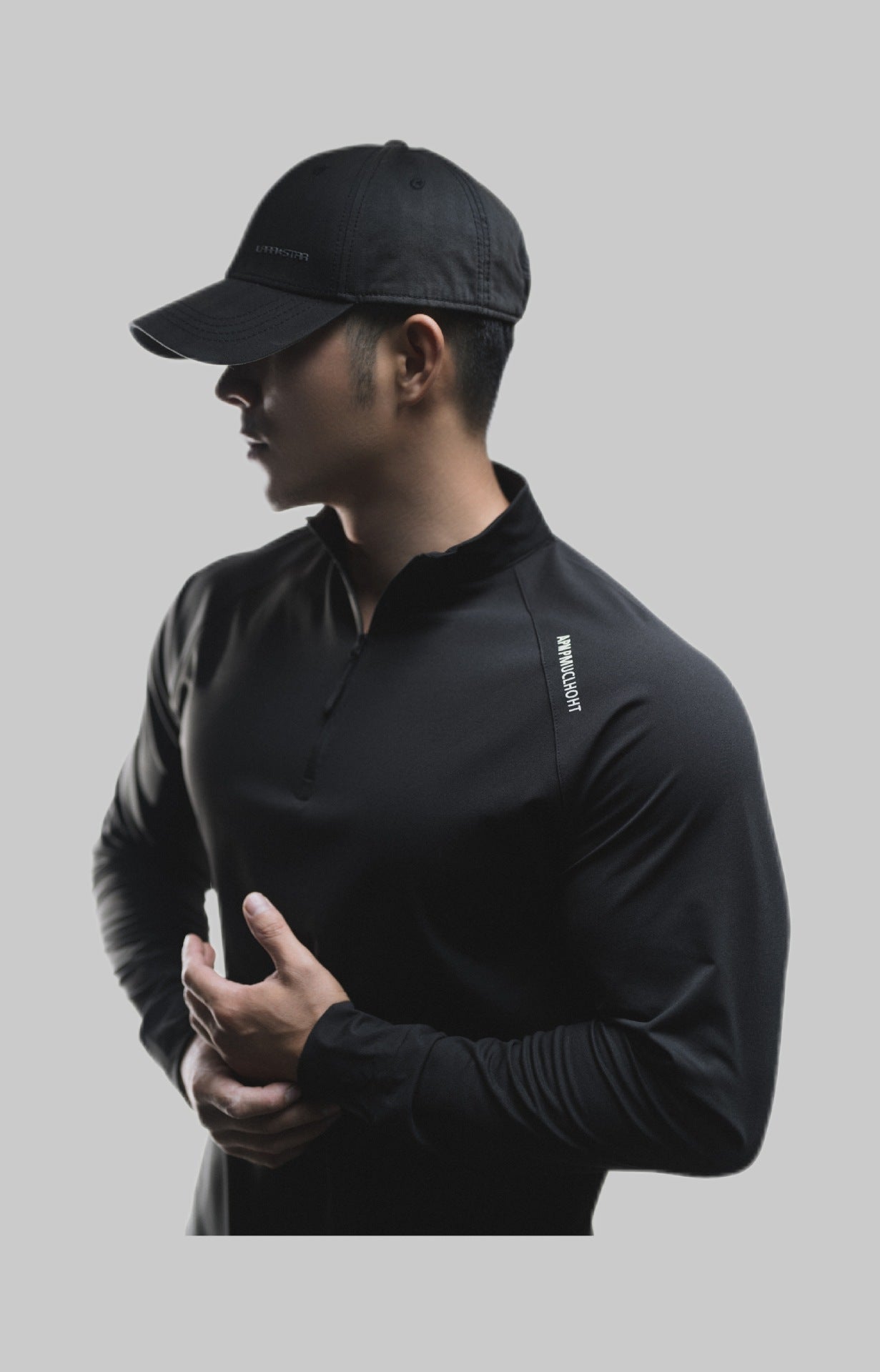 Pull de sport décontracté à manches longues et col rond en coton clone