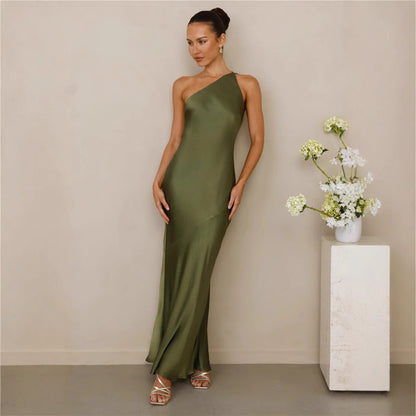 Longues Robes en Satin Tendances élégante