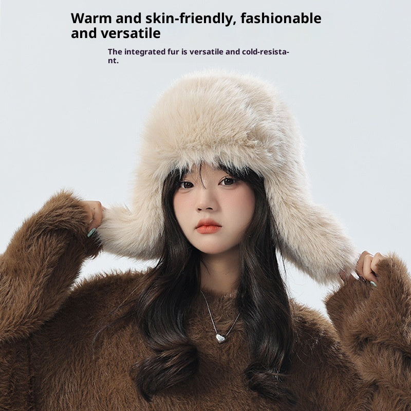 New Korean-style Lei Feng Hat Women's Northeast Furry Hat
