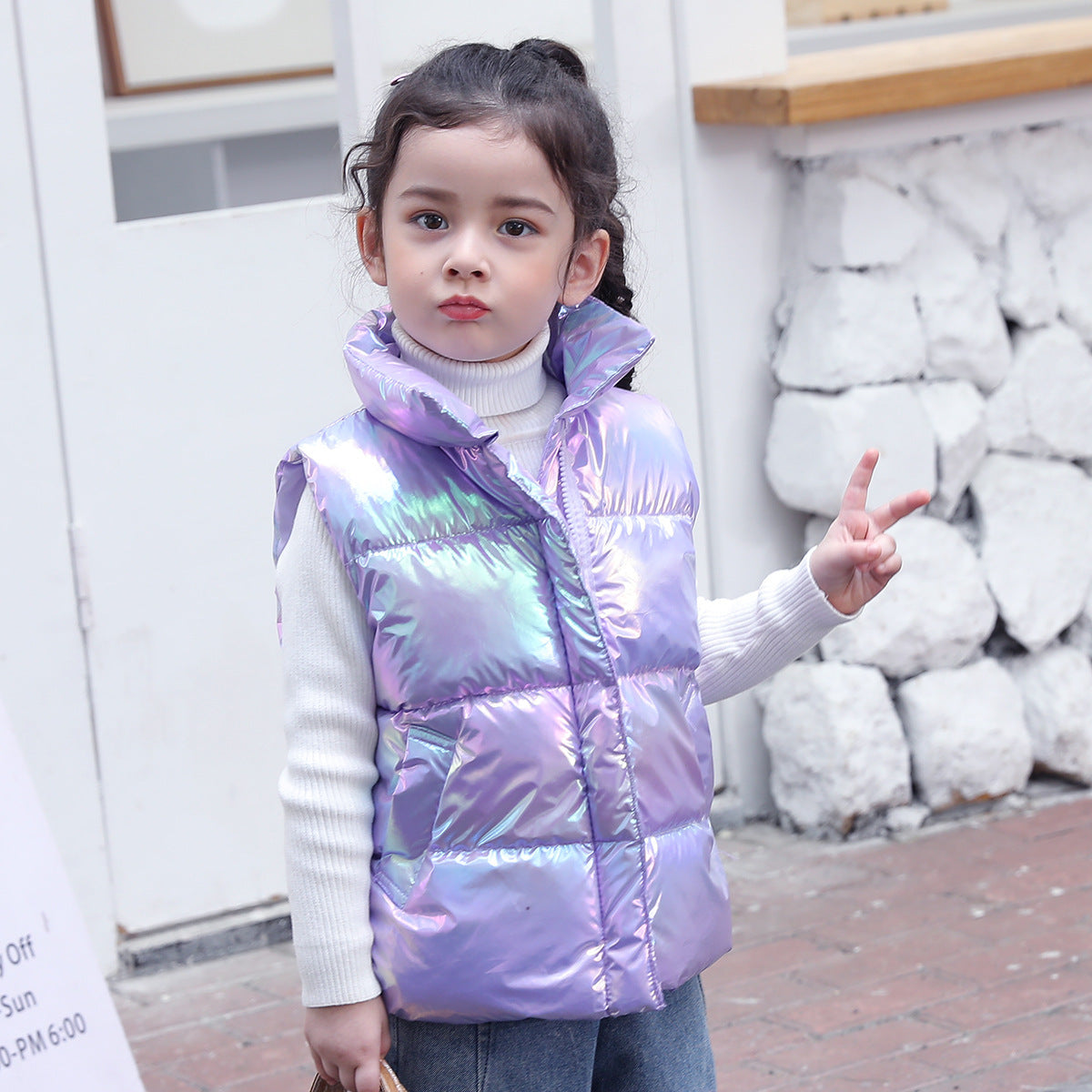 Manteau sans manche pour enfants