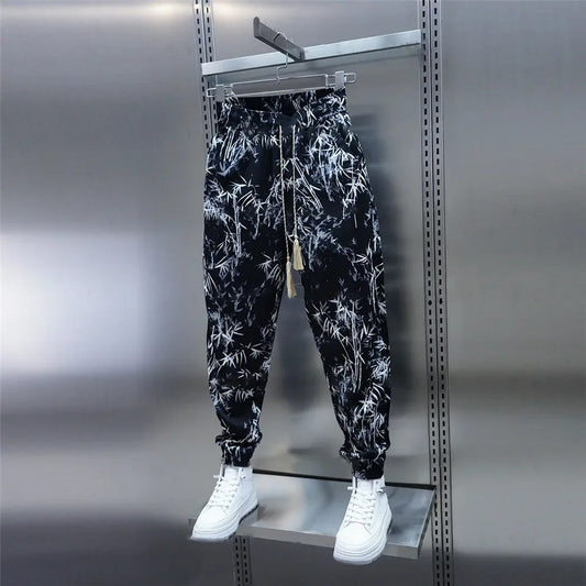 Pantalon sarouel décontracté en soie glacée pour homme,bien lire les descriptions sur chaque article pour choisir votre grandeur